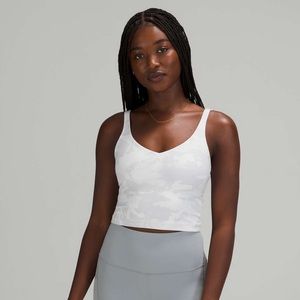 Lululemon align cropped tank top (white camo)
